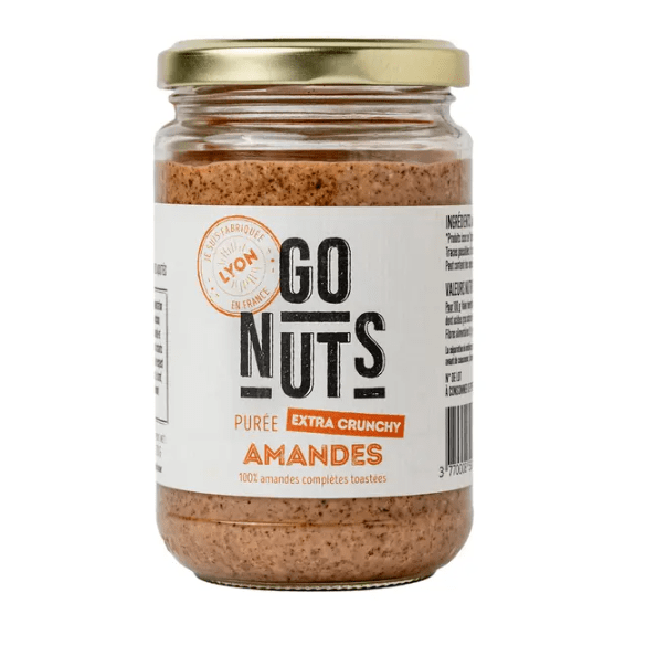 Purée d'amandes toastées crunchy BIO - 270g Go Nuts vrac-zero-dechet-ecolo-montaudran