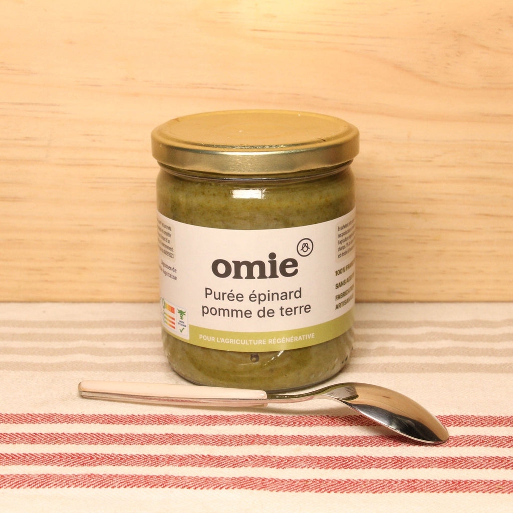 Purée épinard pomme de terre Bio - 380g Omie vrac-zero-dechet-ecolo-montaudran