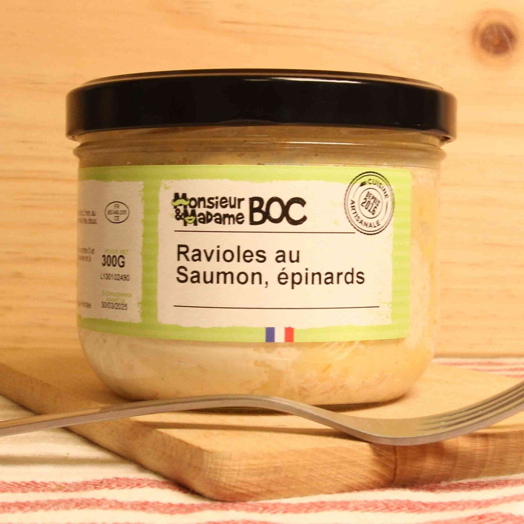 Ravioles saumon et épinards - 300g La Centrale du Bocal vrac-zero-dechet-ecolo-montaudran