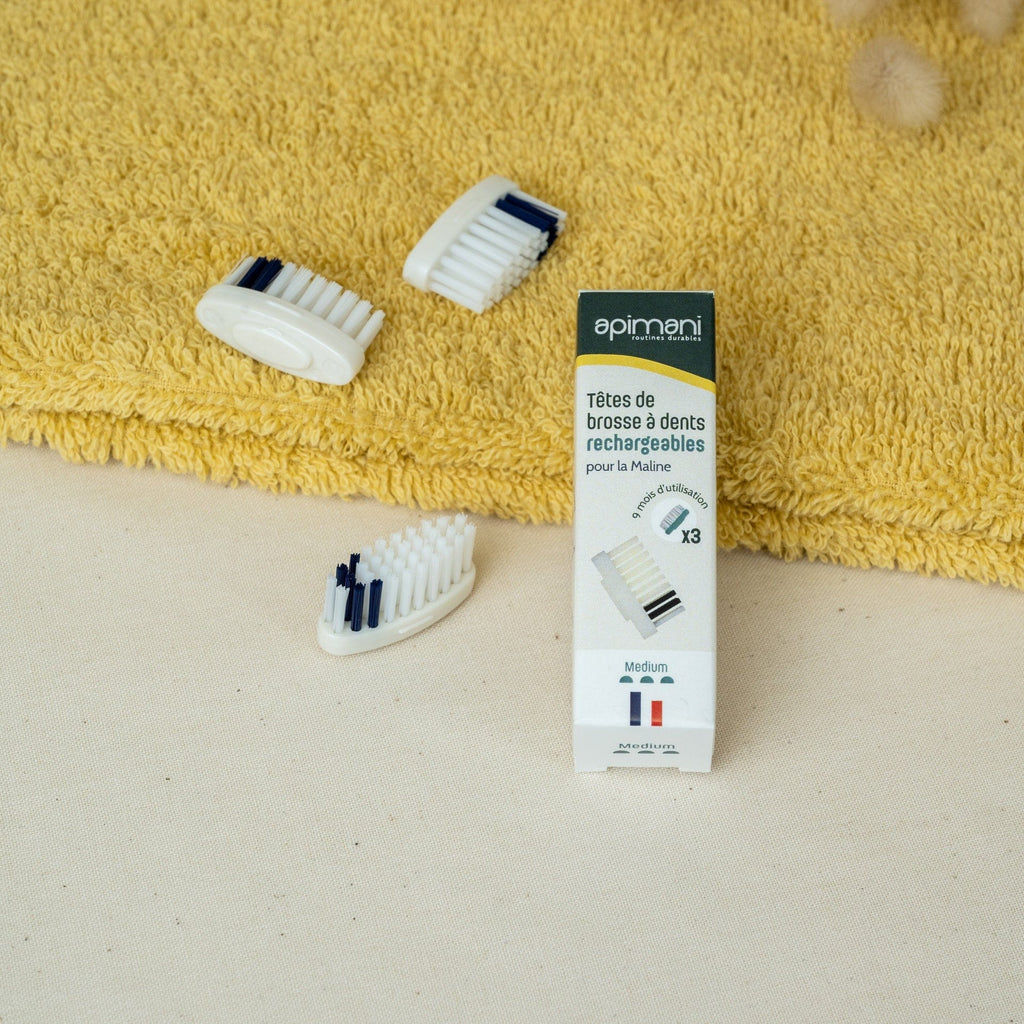 Recharge 3 têtes de brosses à dents - médium Apimani vrac-zero-dechet-ecolo-montaudran