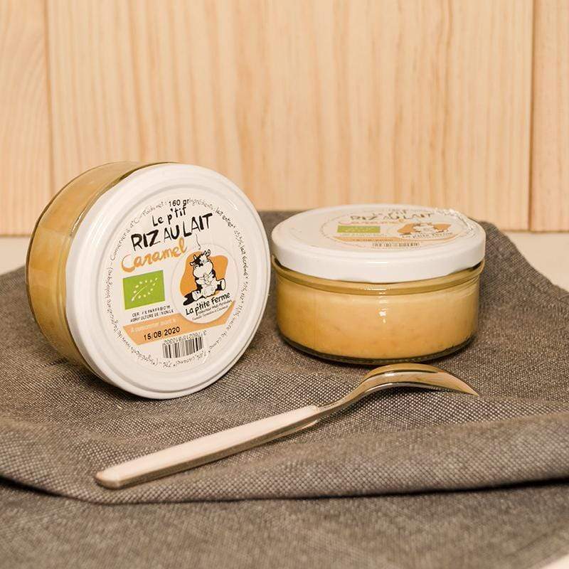 Riz au lait caramel BIO - 160g La p'tite ferme vrac-zero-dechet-ecolo-montaudran