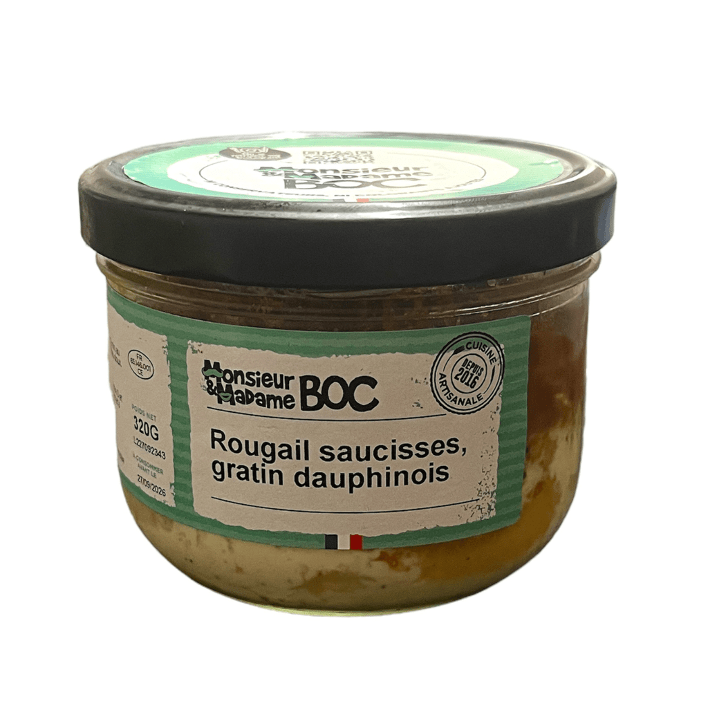 Rougail Saucisses, Gratin Dauphinois - 320g La Centrale du Bocal vrac-zero-dechet-ecolo-montaudran