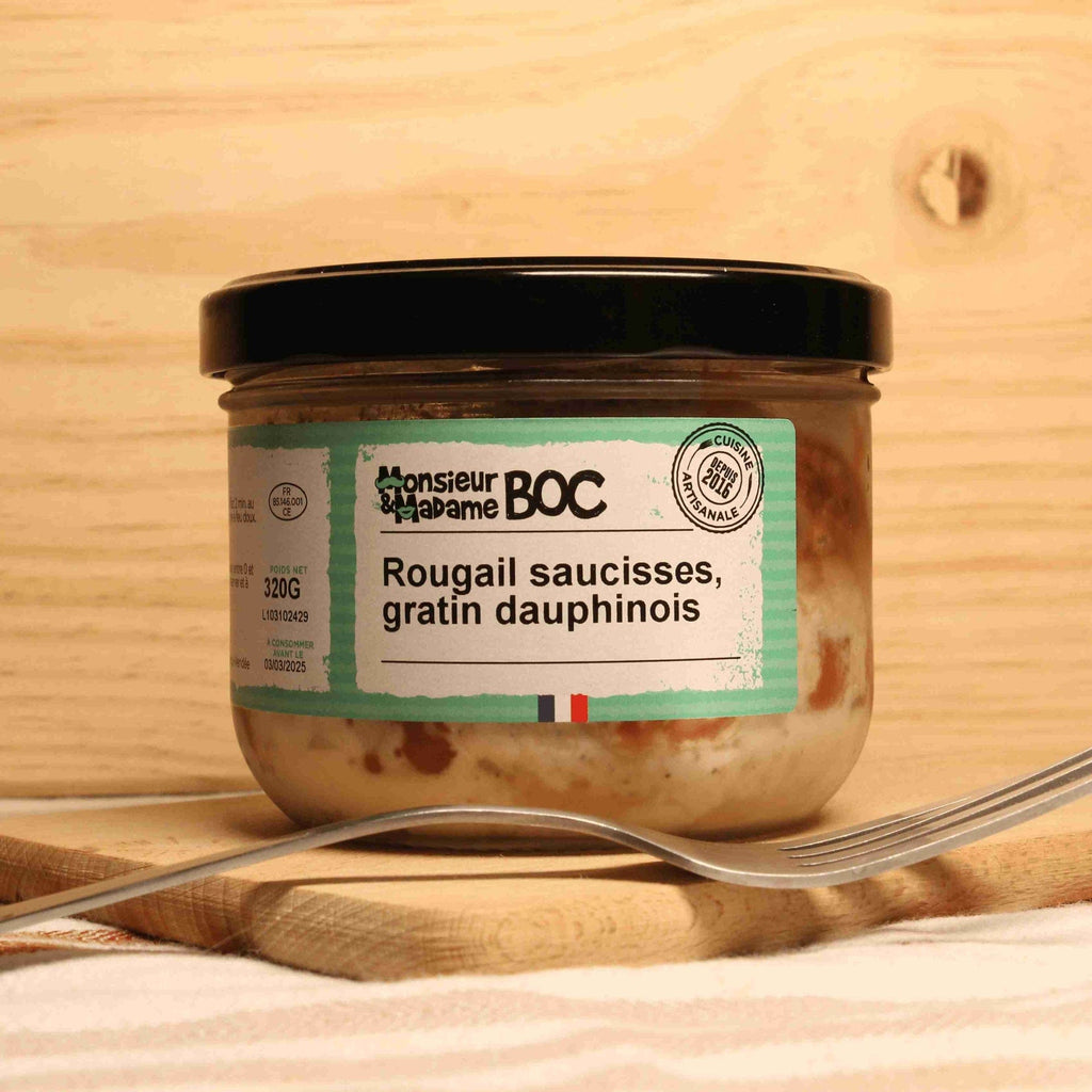 Rougail Saucisses, Gratin Dauphinois - 320g La Centrale du Bocal vrac-zero-dechet-ecolo-montaudran