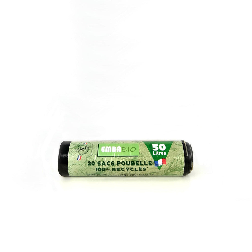 Sac poubelle 50L 100% recyclés - 20 sacs Embabio vrac-zero-dechet-ecolo-montaudran