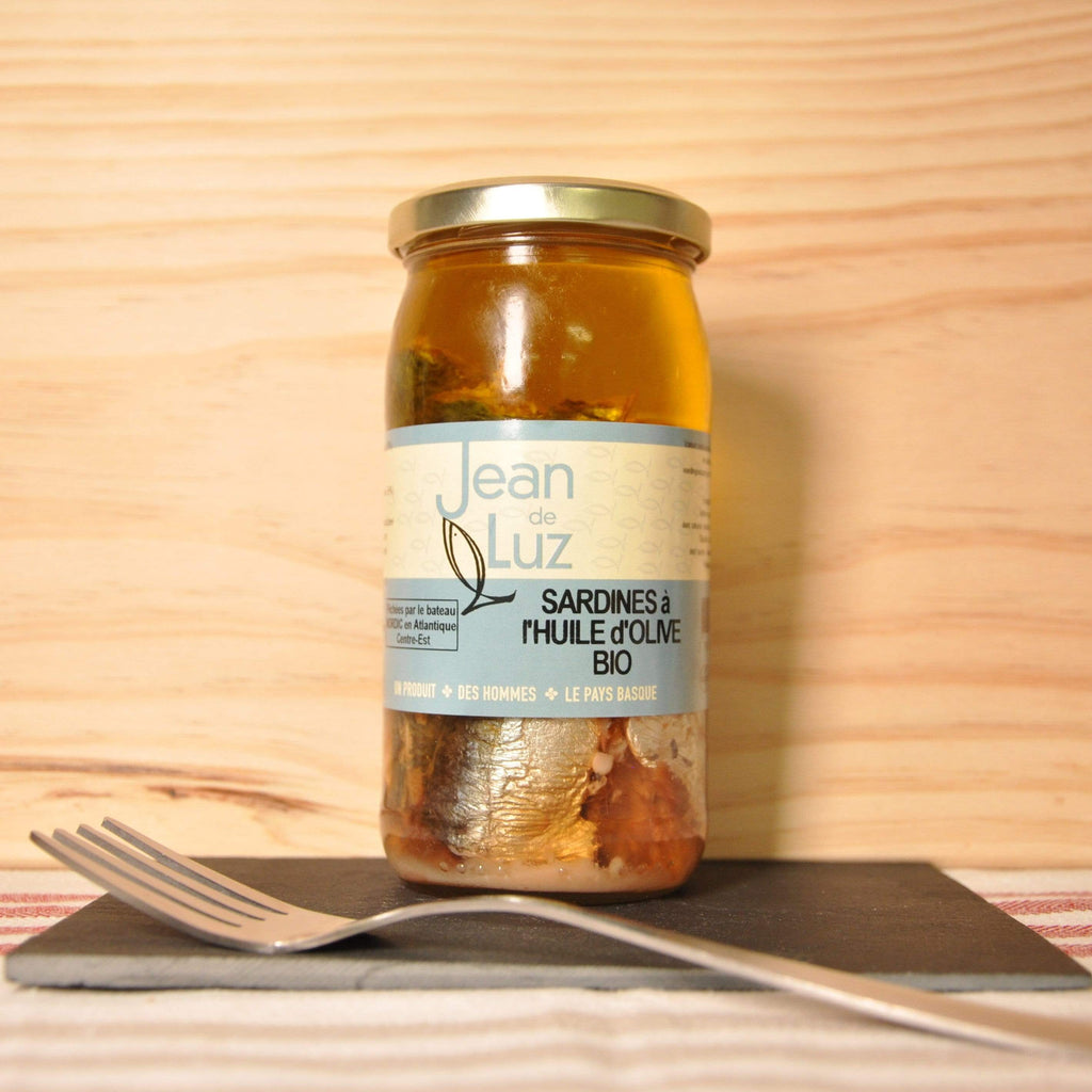 Sardines à l'huile d'olive BIO - 270g Jean de Luz vrac-zero-dechet-ecolo-montaudran