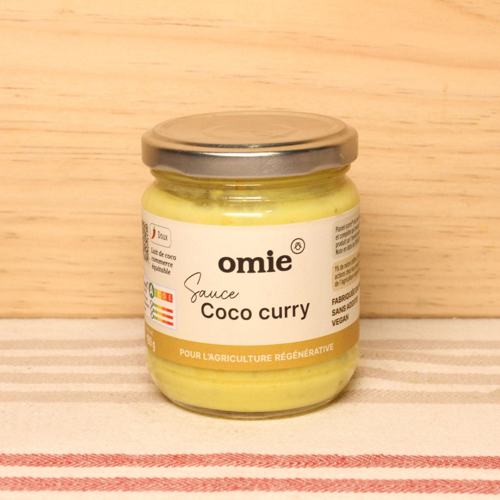 Sauce coco curry jaune de Madras - 190g Omie vrac-zero-dechet-ecolo-montaudran