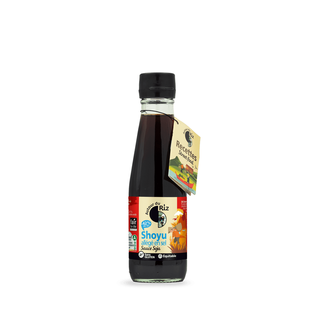Sauce soja shoyu allégé en sel BIO - 200ml Autour du riz vrac-zero-dechet-ecolo-montaudran