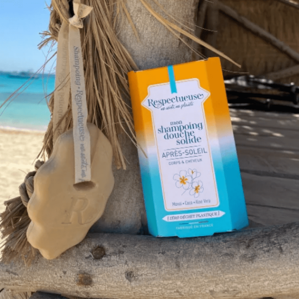 Shampoing-douche après-soleil - 75g Respectueuse vrac-zero-dechet-ecolo-montaudran