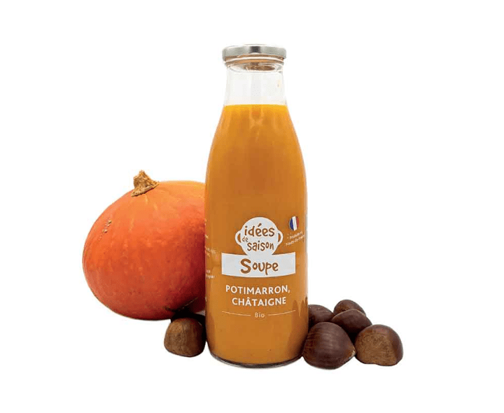 Soupe potimarron et châtaigne BIO - 75cl Idées de Saisons vrac-zero-dechet-ecolo-montaudran