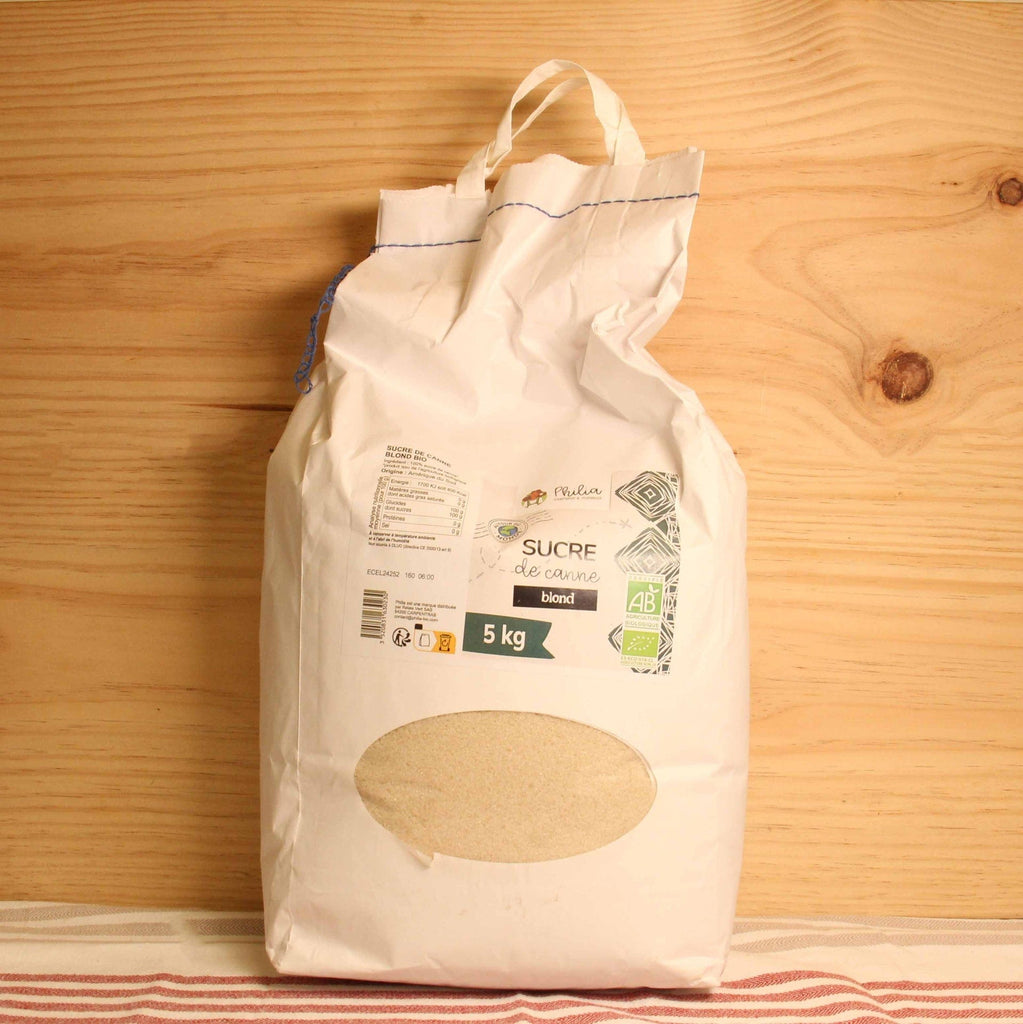 Sucre de canne blond semoule BIO - 5kg Philia vrac-zero-dechet-ecolo-montaudran