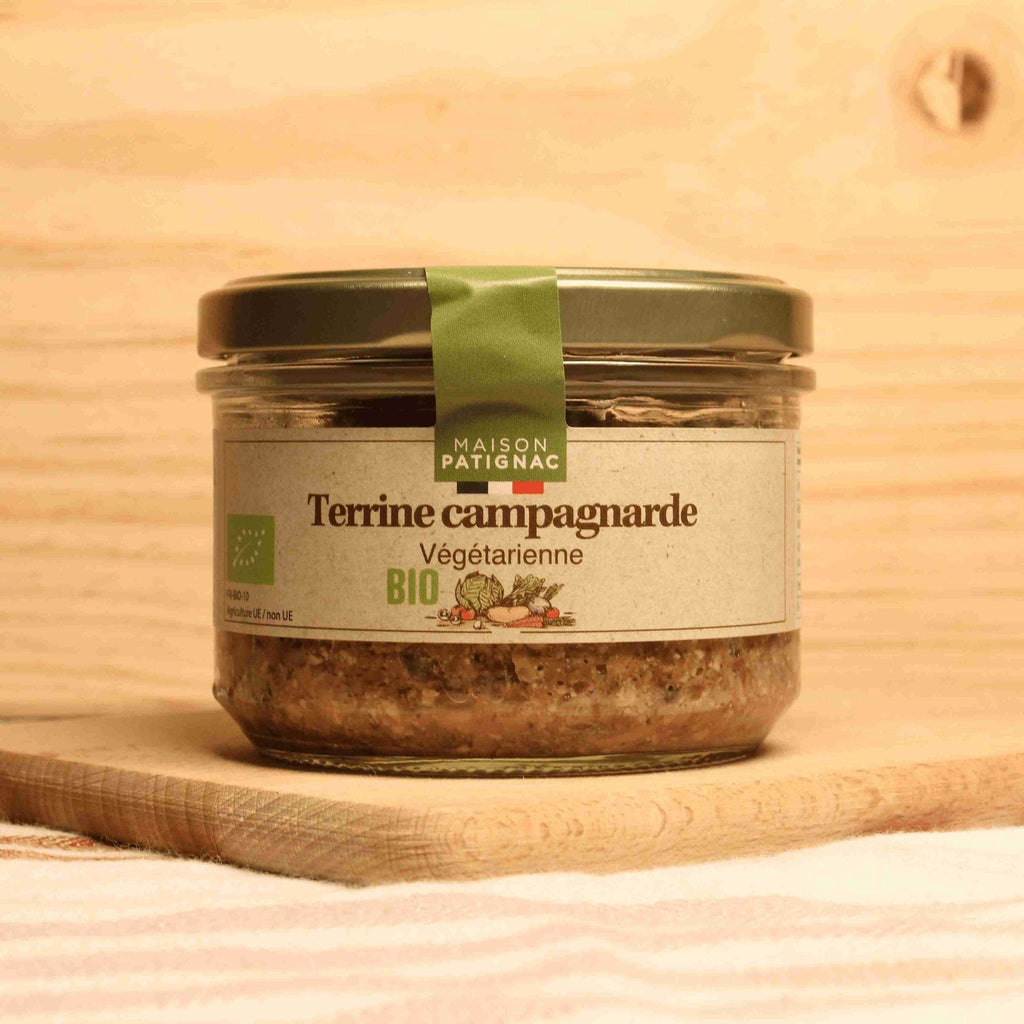 Terrine campagnarde végétarienne  BIO - 180g Maison Patignac vrac-zero-dechet-ecolo-montaudran