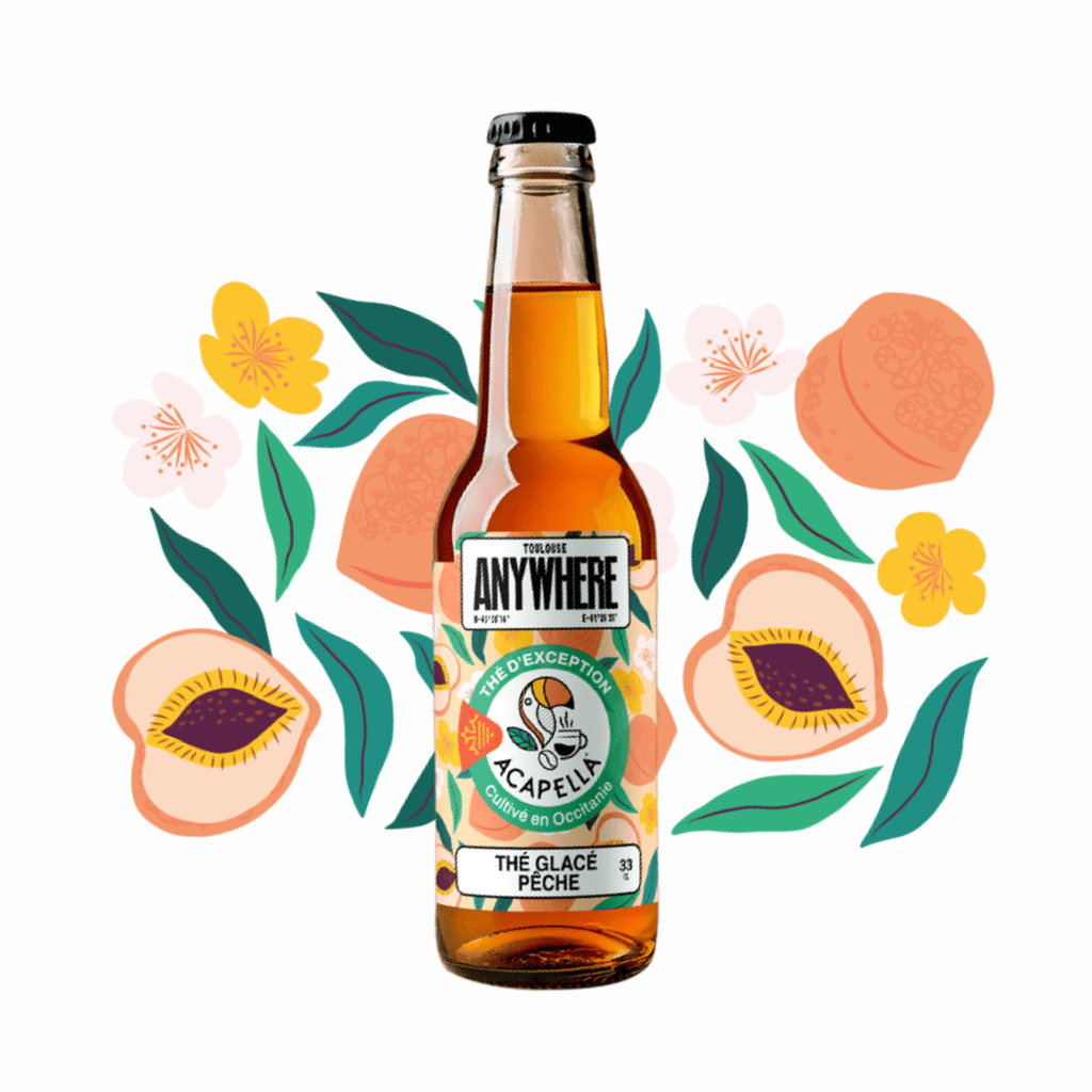 Thé glacé Occitan pêche - 33cl ANYWHERE vrac-zero-dechet-ecolo-montaudran