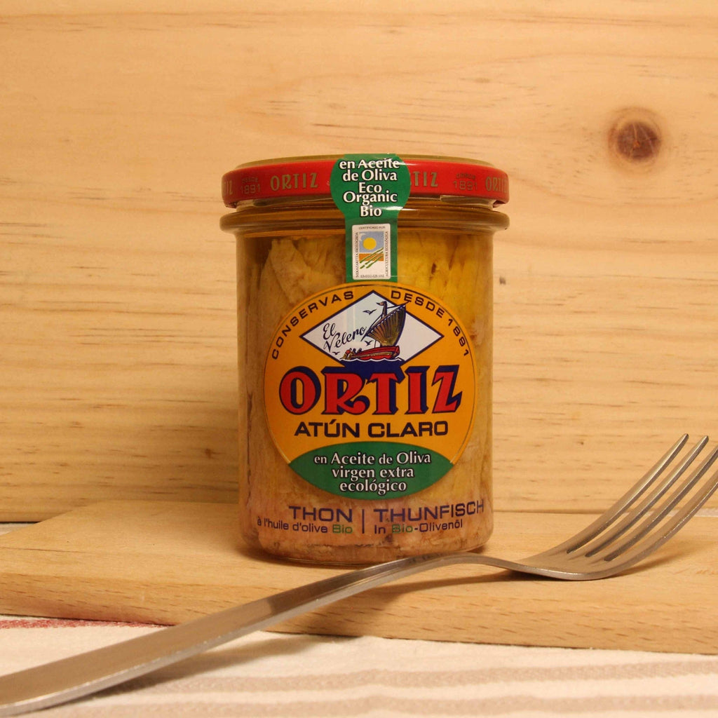 Thon Albacore à l'huile d'olive BIO - 150g net égoutté Ortiz vrac-zero-dechet-ecolo-montaudran