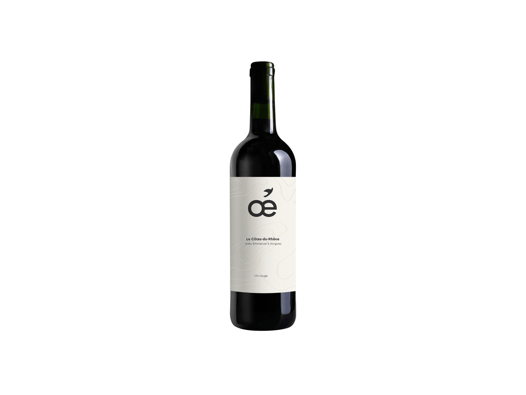 Vin rouge - Oé Côtes de Rhône AOC BIO -75cl Oé vrac-zero-dechet-ecolo-montaudran