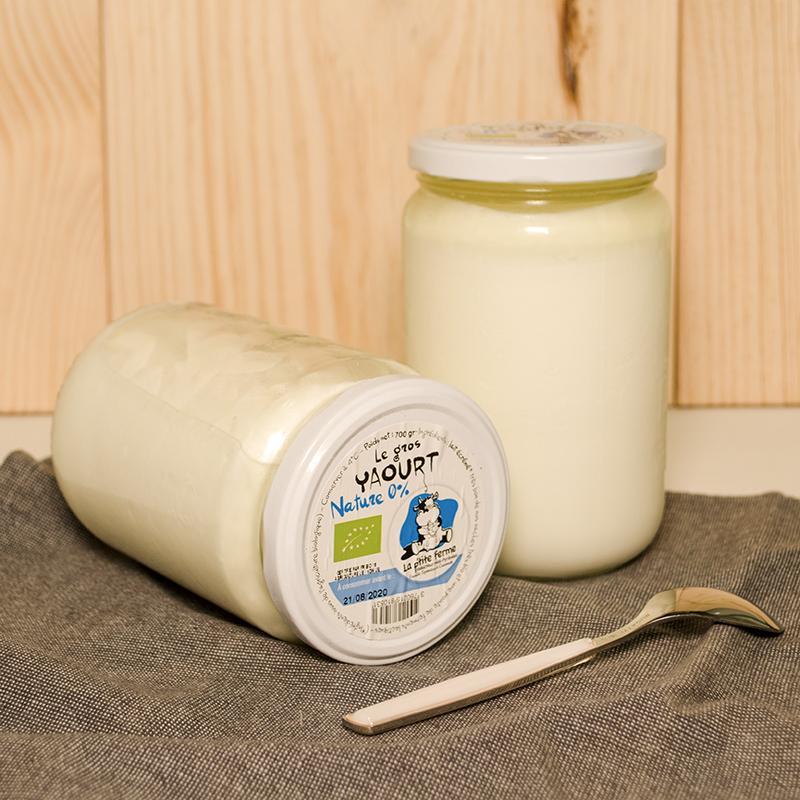 Yaourt 0% BIO - 700g La p'tite ferme vrac-zero-dechet-ecolo-montaudran