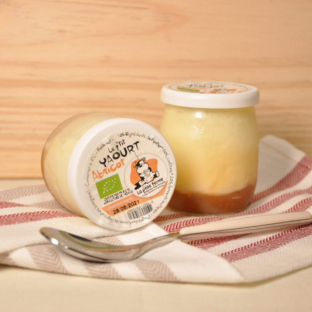Yaourt aux fruits BIO - Abricot - 125g La p'tite ferme vrac-zero-dechet-ecolo-montaudran