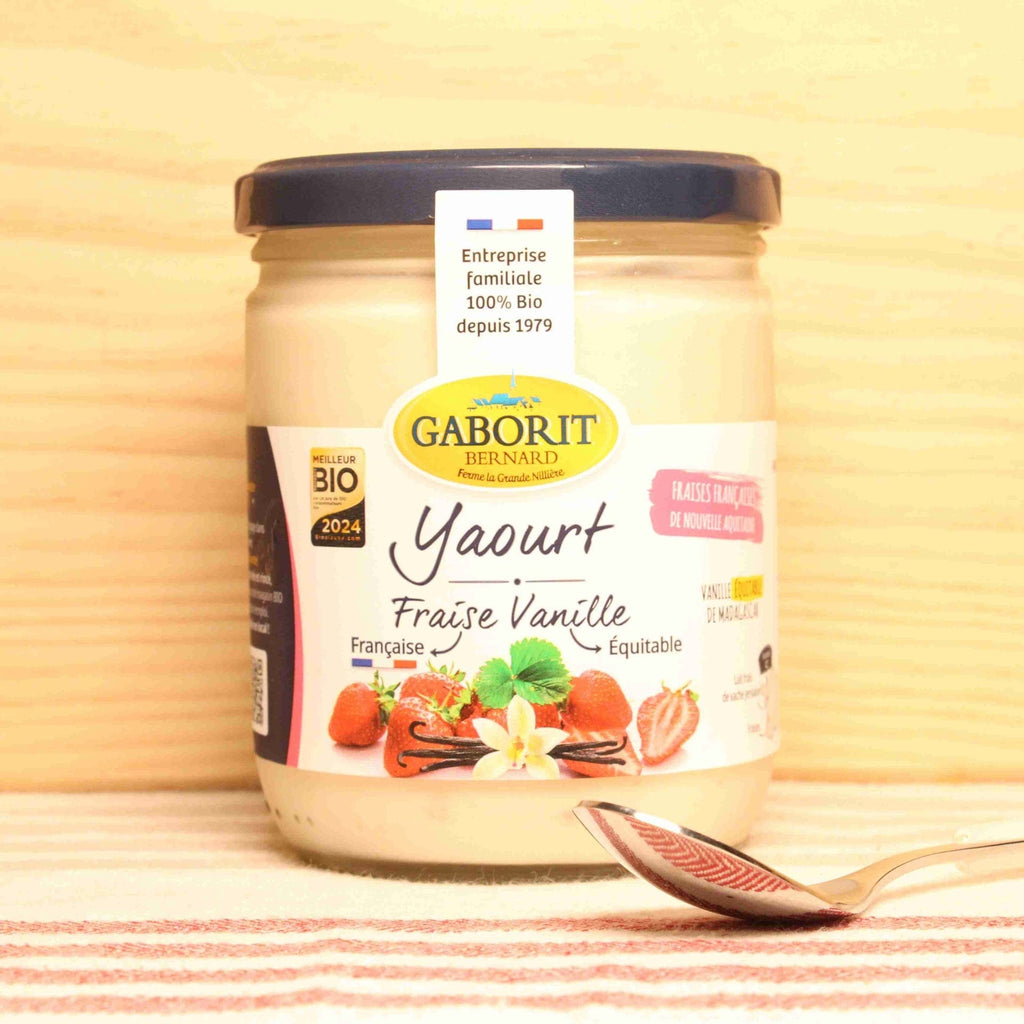 Yaourt brassé Fraise-Vanille BIO - 400g Bernard GABORIT vrac-zero-dechet-ecolo-montaudran