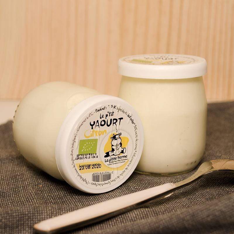 Yaourt citron BIO - 125g La p'tite ferme vrac-zero-dechet-ecolo-montaudran