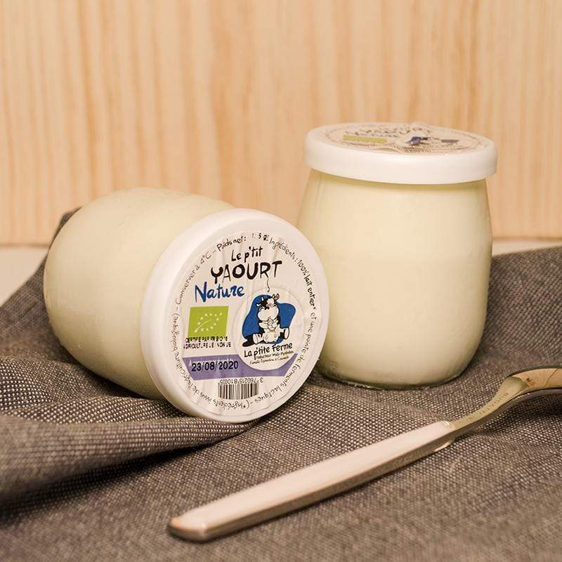 Yaourt nature BIO - 125g La p'tite ferme vrac-zero-dechet-ecolo-montaudran