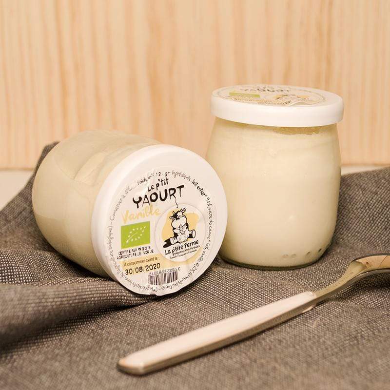 Yaourt vanille BIO - 125g La p'tite ferme vrac-zero-dechet-ecolo-montaudran