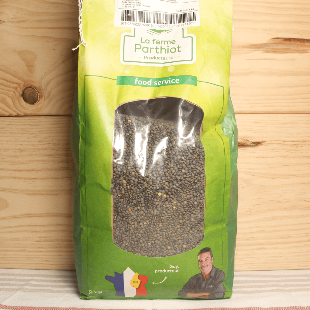 Lentilles vertes de France - 5kg La Ferme Parthiot vrac-zero-dechet-ecolo-montaudran