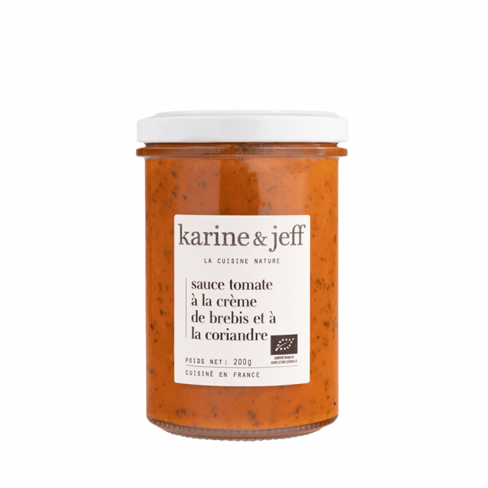 Sauce tomate à la crème de brebis et à la coriandre - 200g Karine & Jeff vrac-zero-dechet-ecolo-montaudran