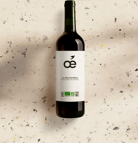 Vin rouge BIO - AOC Côtes-du-Rhône - 75cl Oé vrac-zero-dechet-ecolo-montaudran