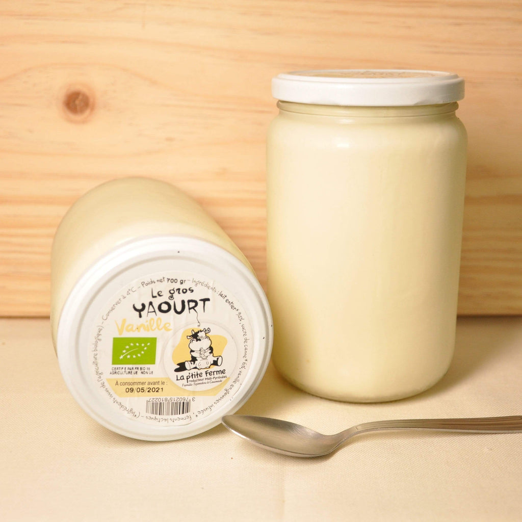 Yaourt vanille - 700g La p'tite ferme vrac-zero-dechet-ecolo-montaudran